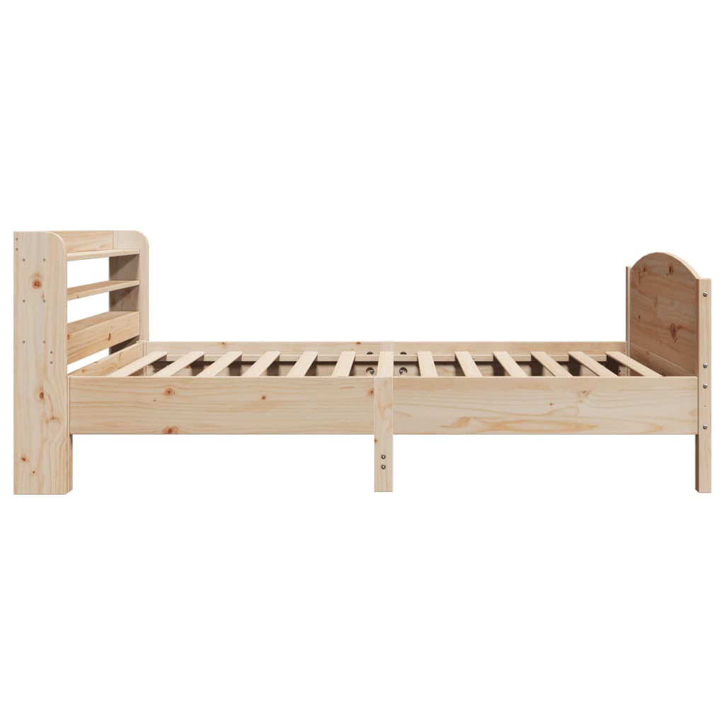 Bed Frame without Mattress 75x190 cm Small Single Solid Wood Pine